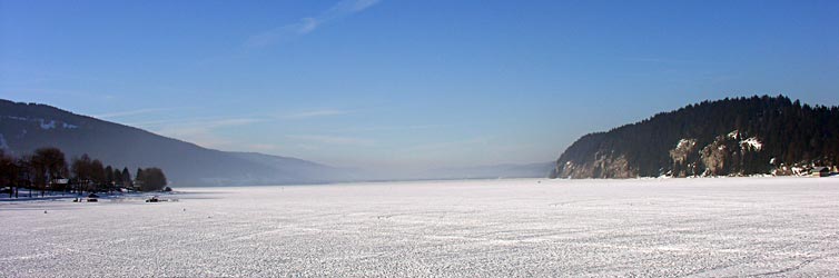 Gel&eacute; le Lac de Joux